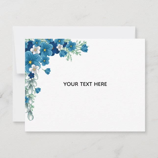 Create Your Own Floral Note Card (Front)