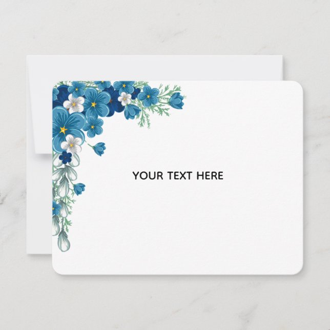 Create Your Own Floral Note Card (Front)