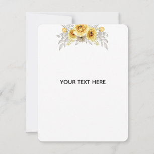 Create Your Own Floral Note Card