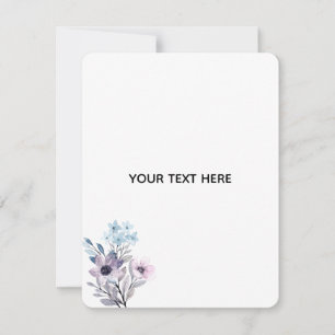 Create Your Own Floral Note Card