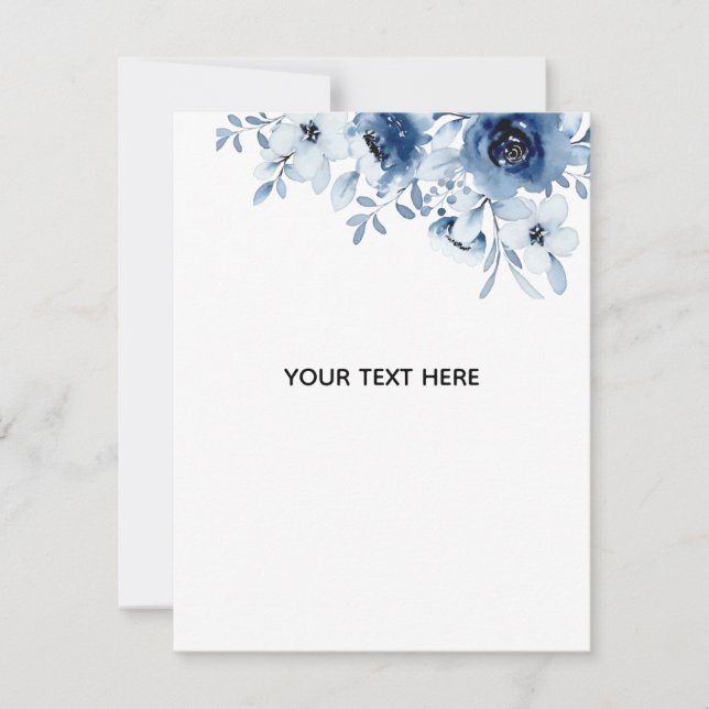Create Your Own Floral Note Card (Front)