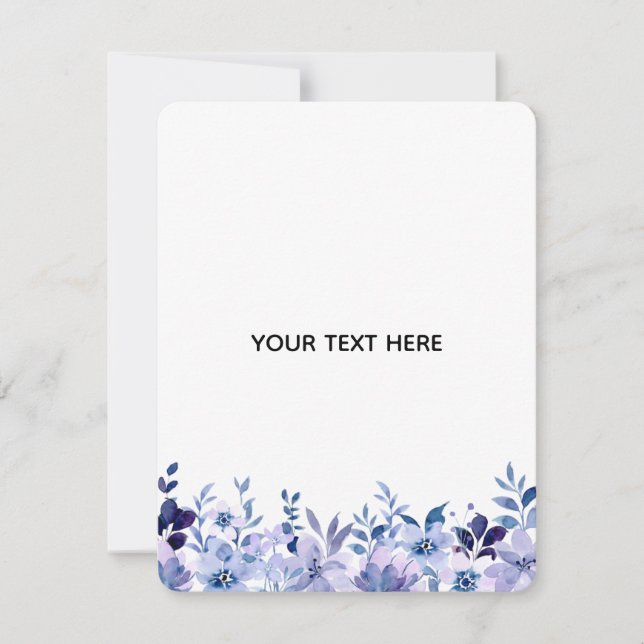 Create Your Own Floral  Note Card (Front)