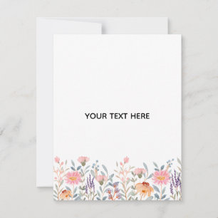 Create Your Own Floral Note Card