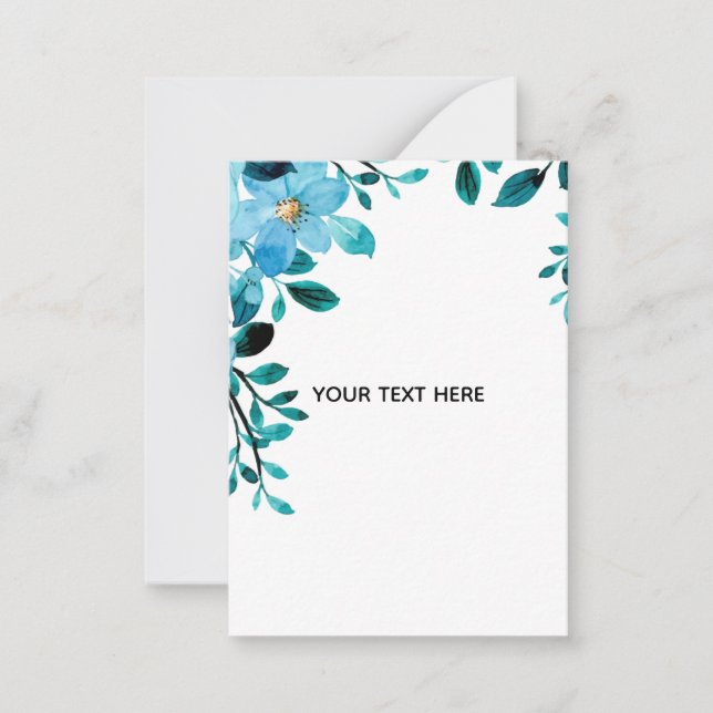 Create Your Own Floral Note Card (Front)