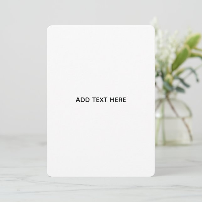 Create Your Own Floral  Note Card (Standing Front)