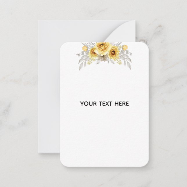 Create Your Own Floral  Note Card (Front)