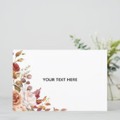 Create Your Own Floral Paper Sheet (Standing Front)