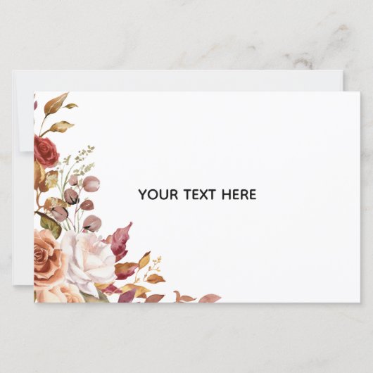 Create Your Own Floral Paper Sheet (Front)