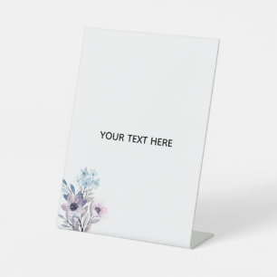 Create Your Own Floral  Pedestal Sign