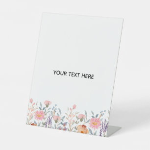 Create Your Own Floral  Pedestal Sign