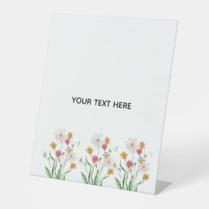 Create Your Own Floral  Pedestal Sign