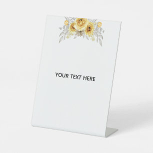 Create Your Own Floral  Pedestal Sign