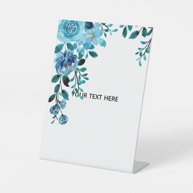 Create Your Own Floral Pedestal Sign (Front)