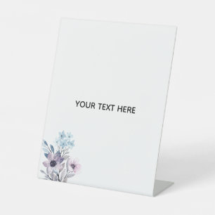 Create Your Own Floral  Pedestal Sign