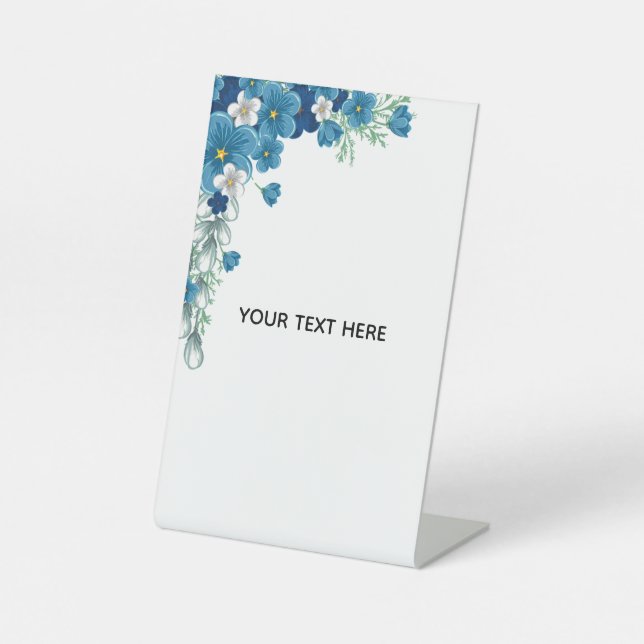 Create Your Own Floral Pedestal Sign (Front)
