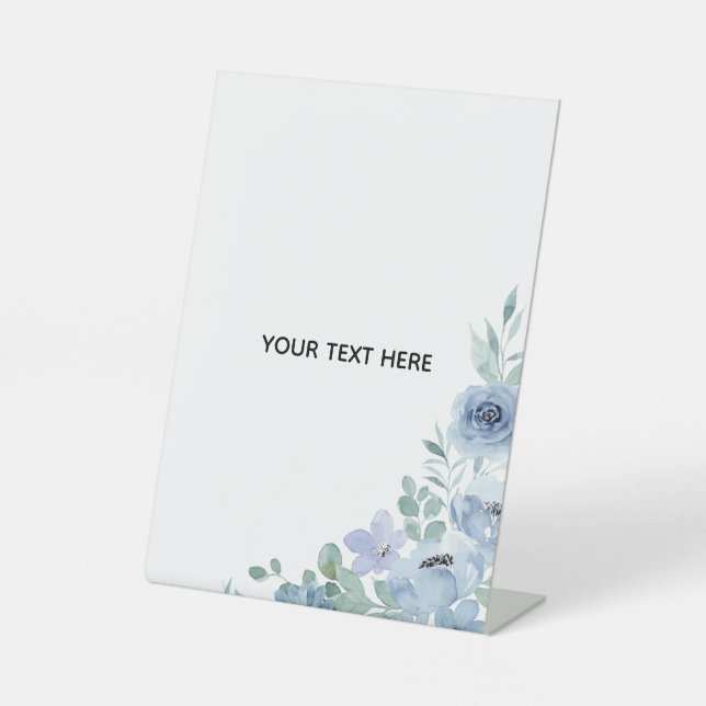 Create Your Own Floral  Pedestal Sign (Front)