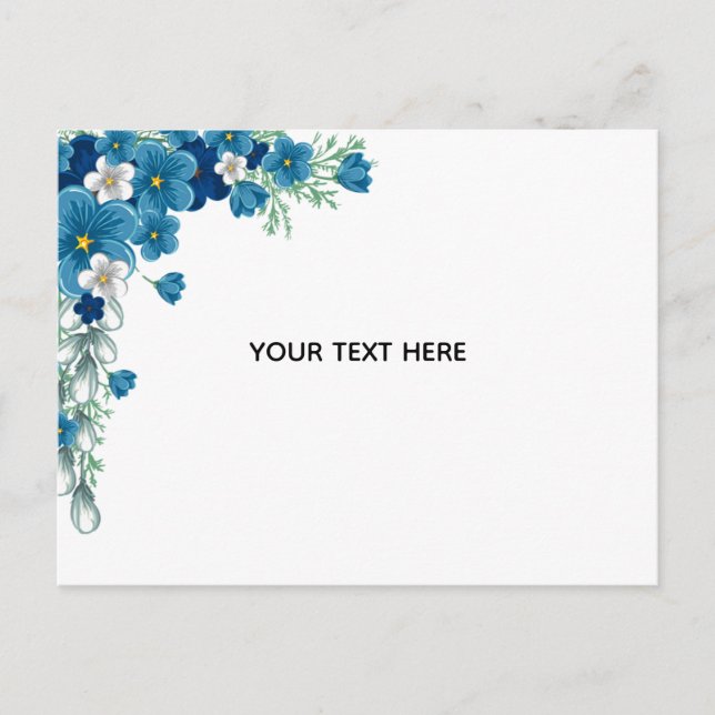 Create Your Own Floral Postcard (Front)