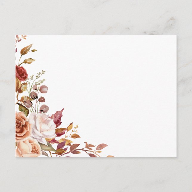 Create Your Own Floral Postcard (Front)