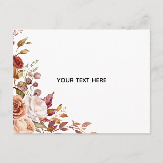Create Your Own Floral Postcard (Front)