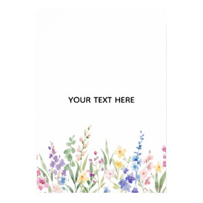 Create Your Own Floral  Poster