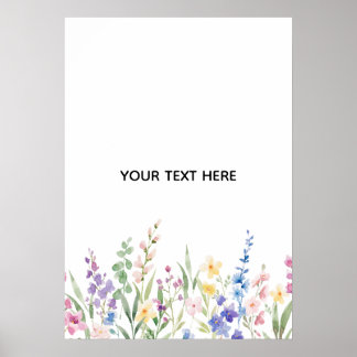 Create Your Own Floral Poster