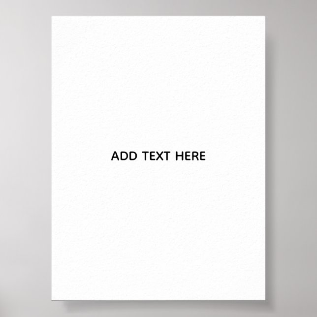 Create Your Own Floral  Poster (Front)