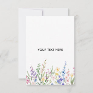 Create Your Own Floral Response Card
