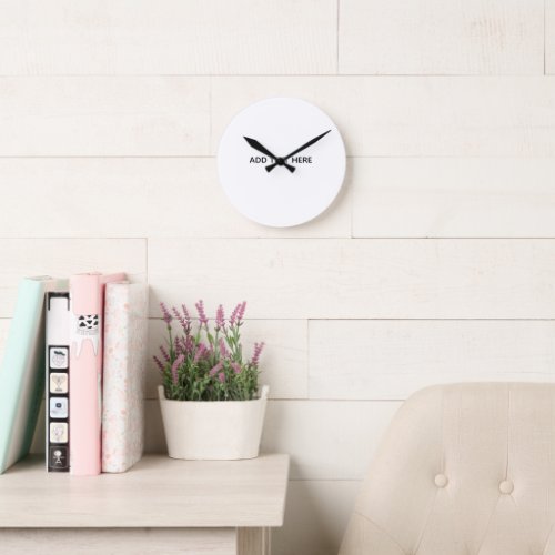 Create Your Own Floral  Round Clock