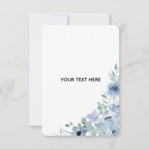 Create Your Own Floral  RSVP Card