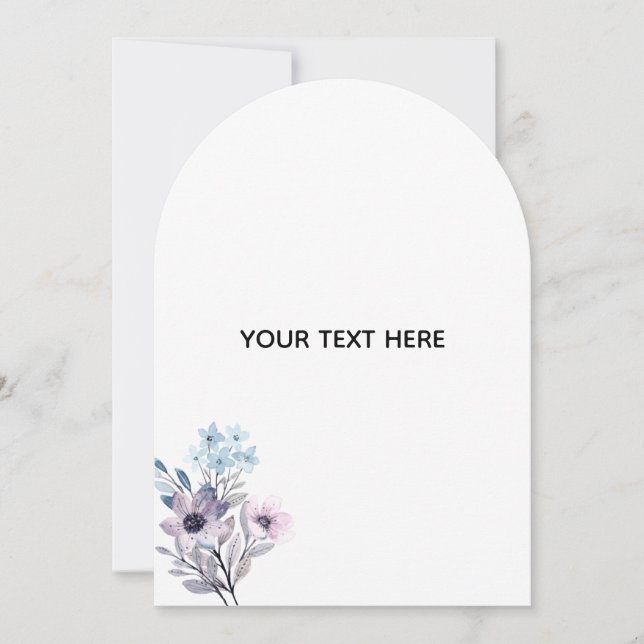Create Your Own Floral  Save The Date (Front)