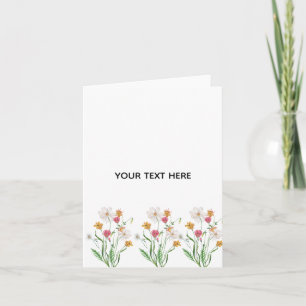 Create Your Own Floral Thank You Card