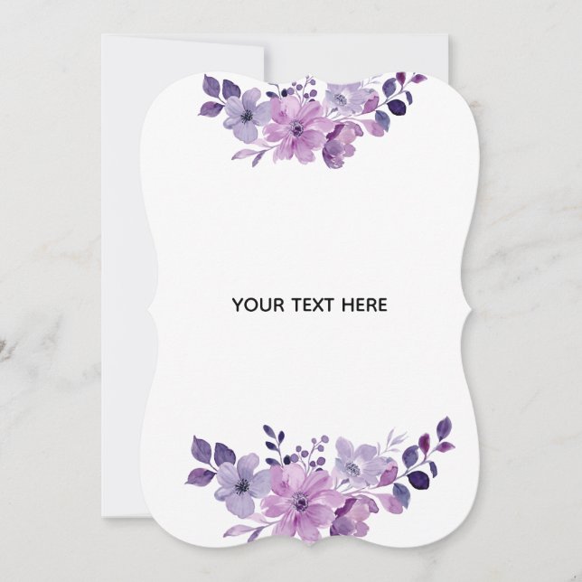 Create Your Own Floral Thank You Card (Front)