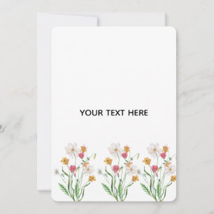 Create Your Own Floral Thank You Card