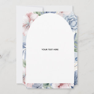 Create Your Own floral Thank You Card