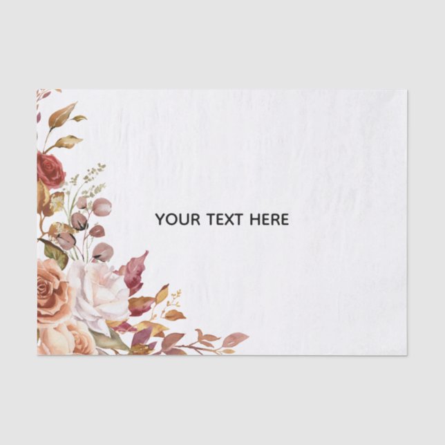 Create Your Own Floral Tissue Paper (Front)
