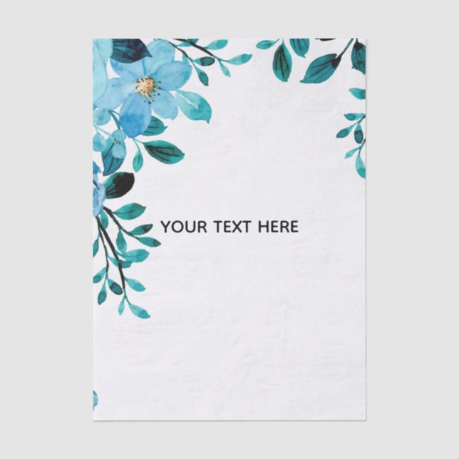 Create Your Own Floral Tissue Paper (Front)