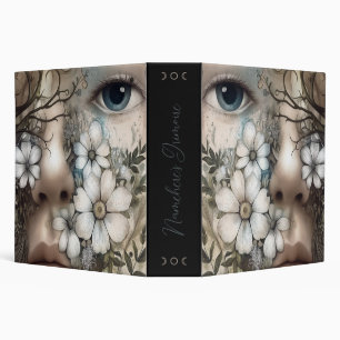 Create Your Own Flower Goddess Floral Botanical 3 Ring Binder