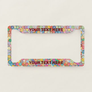 Create Your Own Flowers License Plate Frame