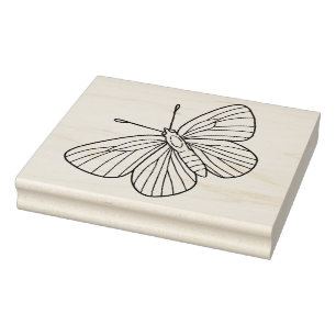 Create Your Own Flying Hand Drawn Moth Doodle Rubber Stamp