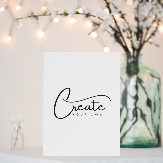 Create Your Own Foam Board (In Situ (Wedding))