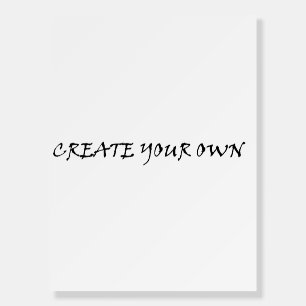 Create your own foam board