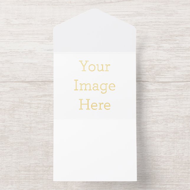 Custom All in One Foil Invite, Foil Color: Gold, (Inside)