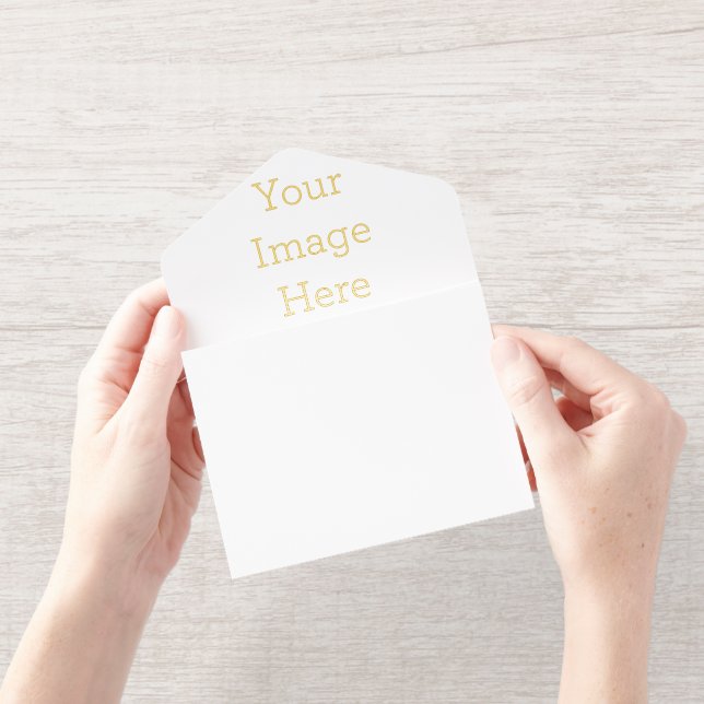 Custom All in One Foil Invite, Foil Color: Gold, (Opening)