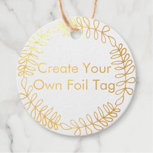 Create Your Own  Foil Favor Tags