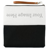 Black Fold-Over Clutch (Outside Open)