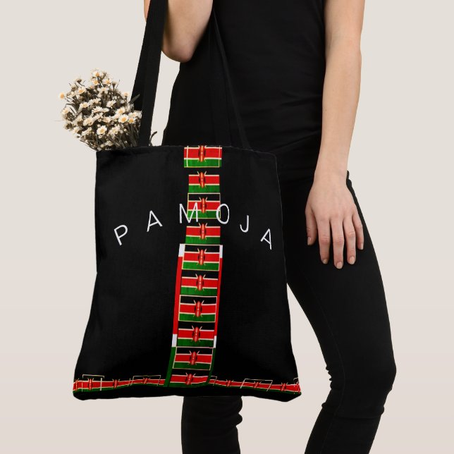 Create Your Own Foreign Miniature Kenya Pamoja   Tote Bag (Close Up)