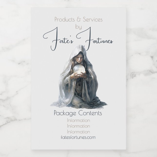 Create Your Own Fortune Teller Apothecary Label (Single Label)