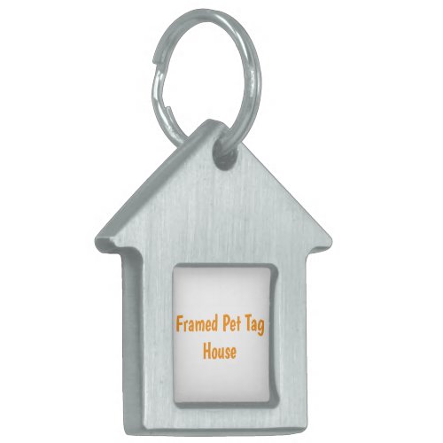 Create Your Own Framed Pet Tag House