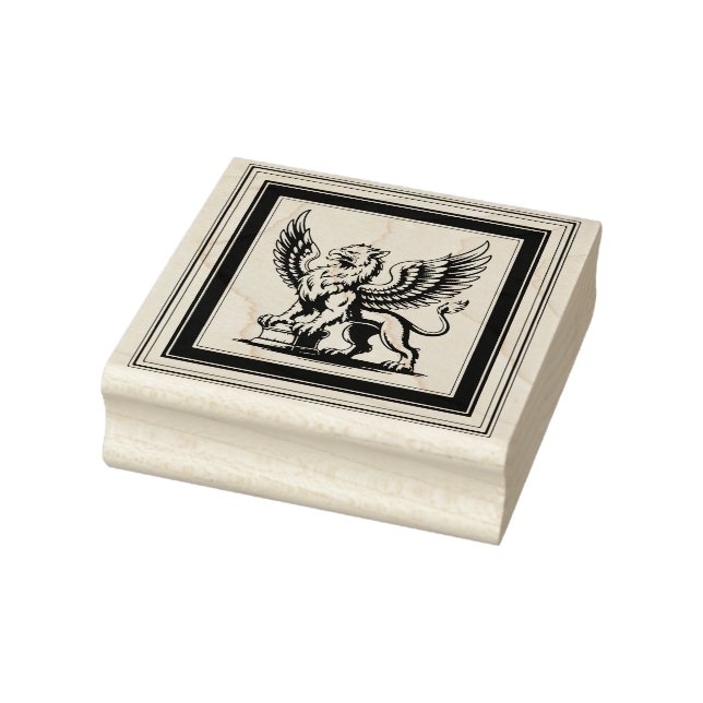 Create Your Own Framed Regal Gryphon Rubber Stamp (Stamp)
