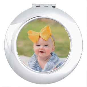 Create Your Own Frameless Kids Children Baby Photo Compact Mirror